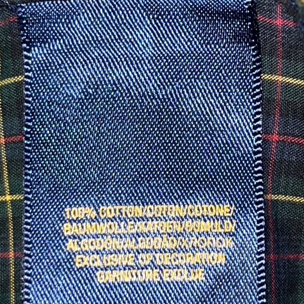 Ralph Lauren Plaid Button Down Dress Shirt Boy's XL 18-20 Windowpane - Picture 7 of 8